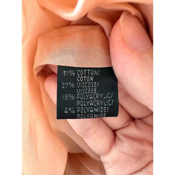 LAFAYETTE 148 New York Orange Tweed Skirt Cotton Blend Workwear Classic | Size 8 - Picture 5 of 6